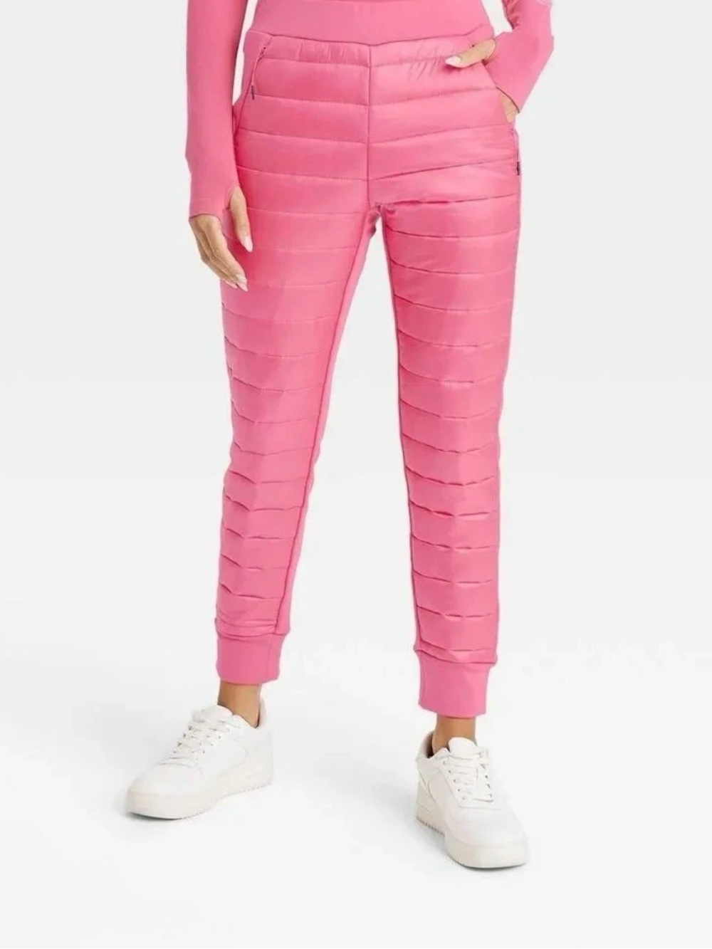 JoyLab Women's Quilted Puffer joggers